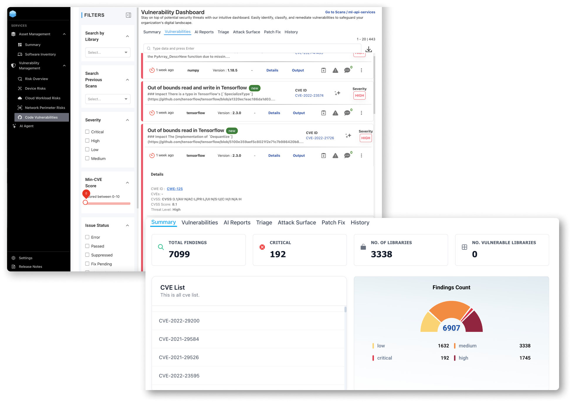 Vulnerabilities Dashboard